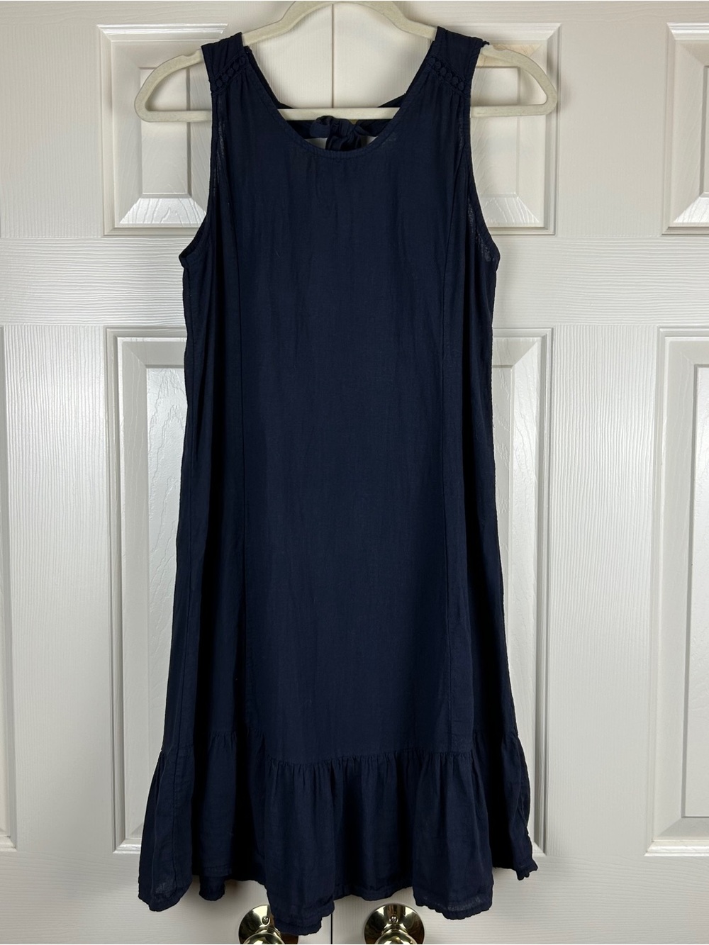 Terzo Millennio Linen Cotton Midi Dress Made In Italy